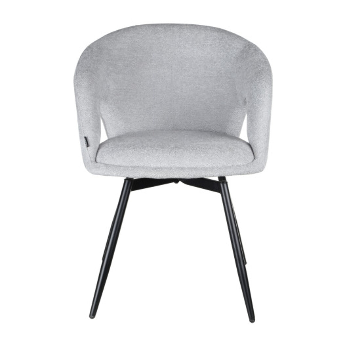 Chaise rotative 180° en tissu doux avec accoudoirs - AMBRE