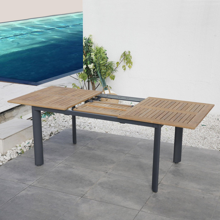 Table de jardin extensible BRASILIA 152/210 x 90 x 74,5CM