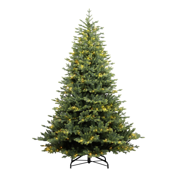 Cometa - Albero di Natale con 700 luci LED in PE e PVC Ø152x240 cm 2530 Punte