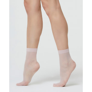 CALZINO VELATO CAROL CON MOTIVO RIGHE VERTICALI