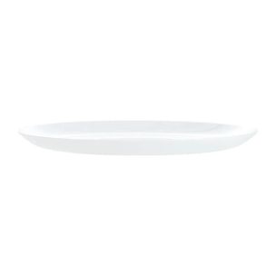Assiette plate  Diwali Blanc - Luminarc - verre opale extra résistant