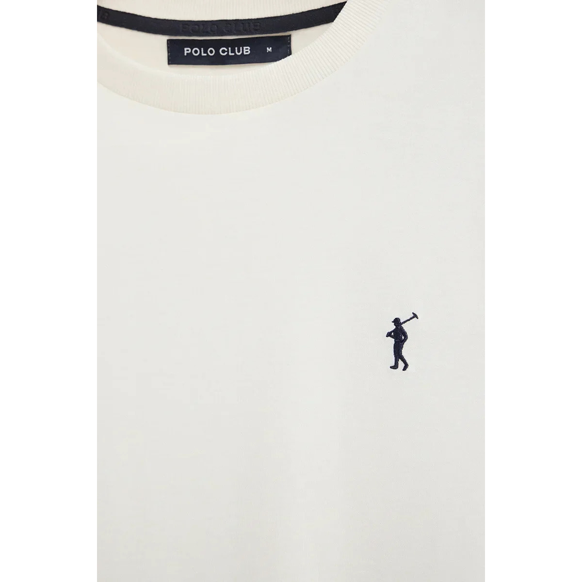 Maglietta ecrù a maniche corte e ricamo Rigby Go