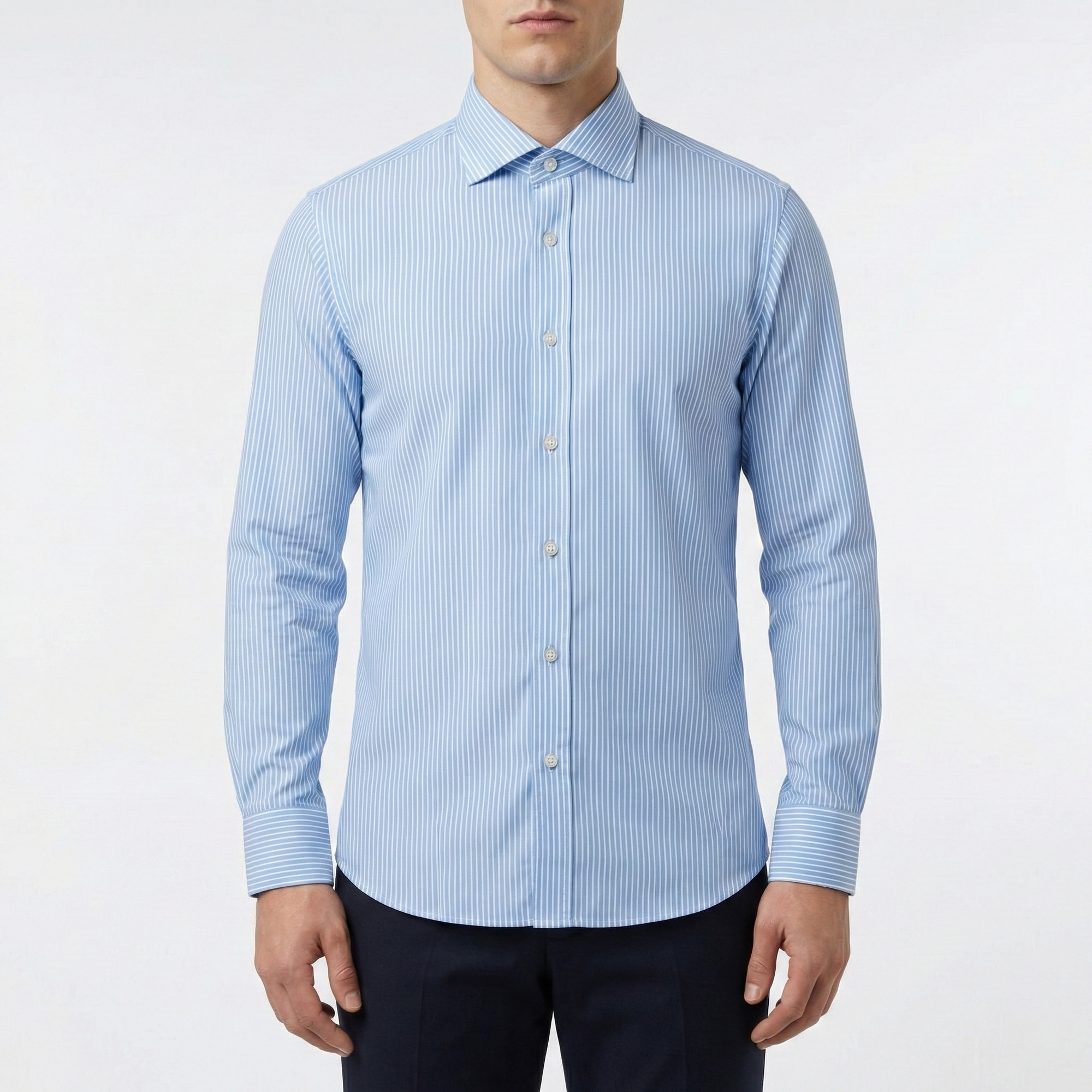 Camicia a righe button down