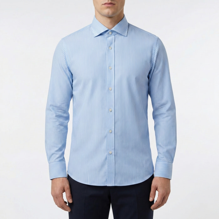 Camicia a righe button down