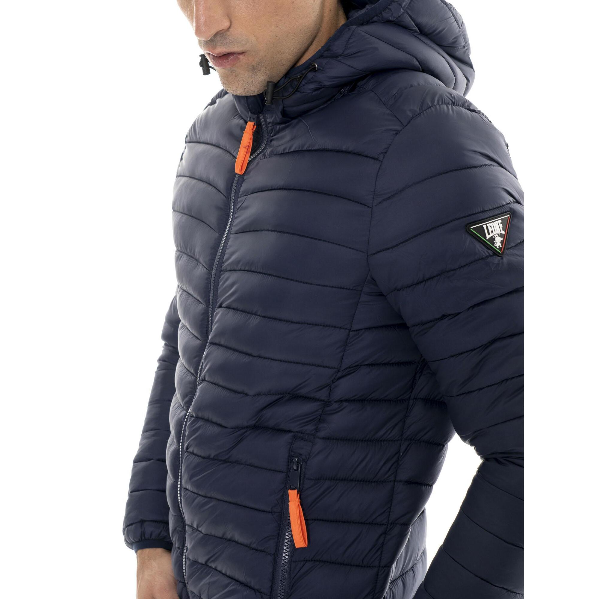 Piumino invernale da uomo con zip e cappuccio "Basic"