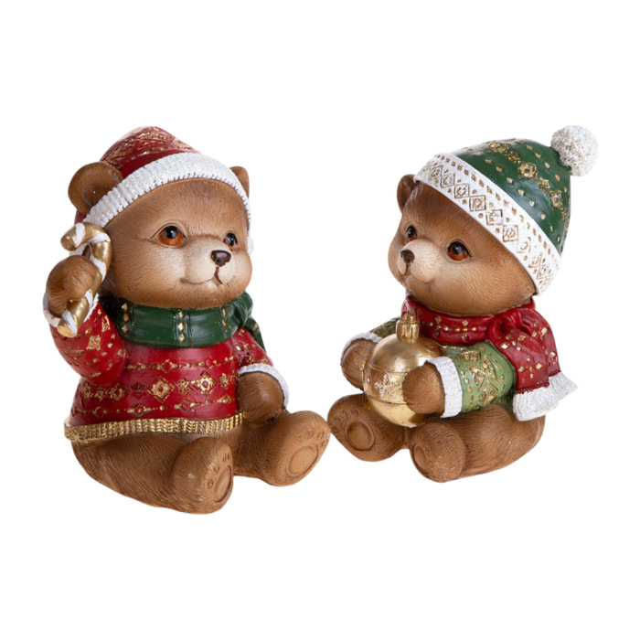Orsetti natale - Pezzi 1 - MARRONE - Bianchi Dino SpA
