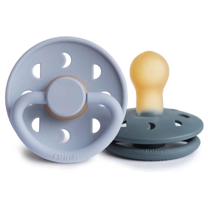 Frigg Pack 2 Chupetes Block Latex Moon Phase