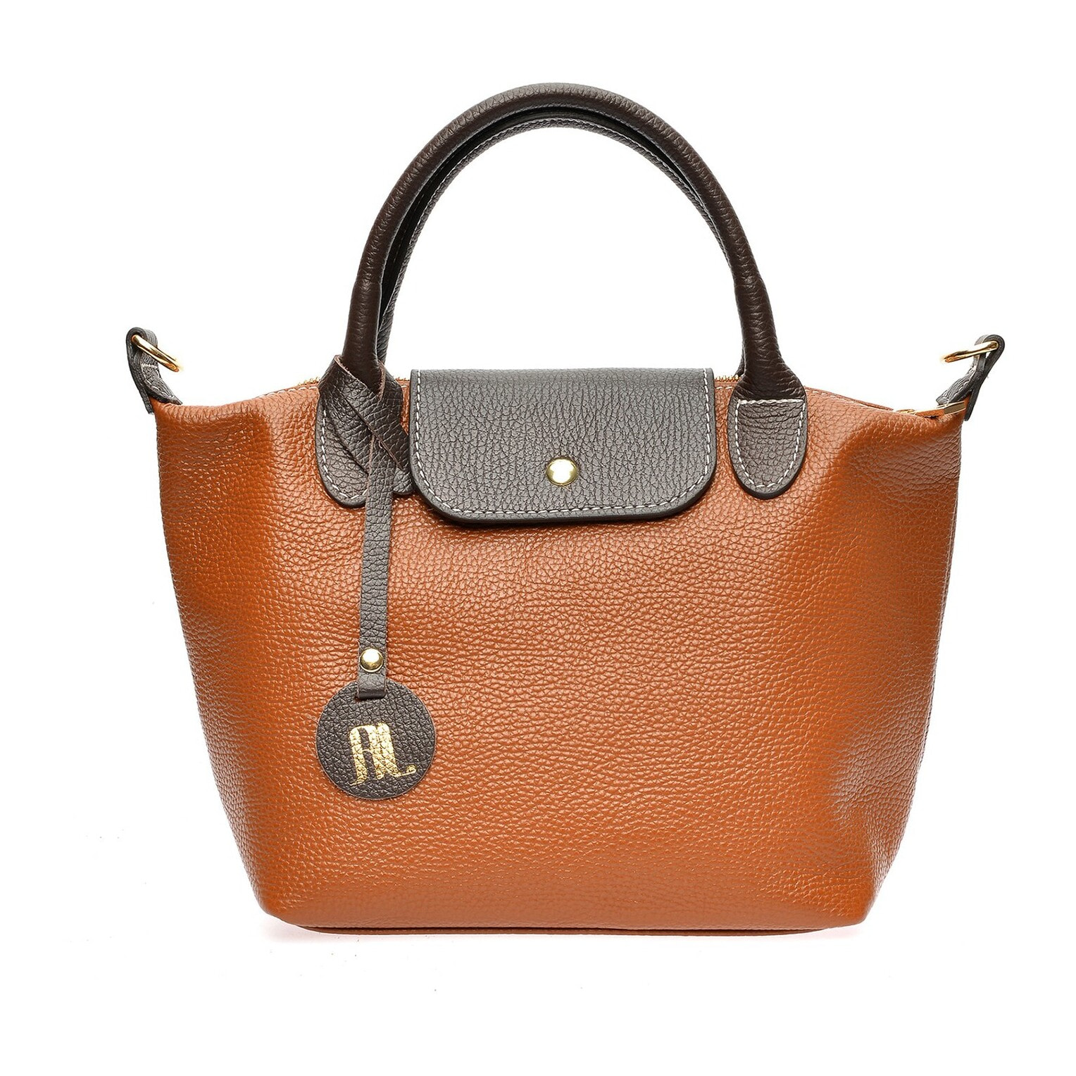 Borsa a mano Anna Luchini Cammello