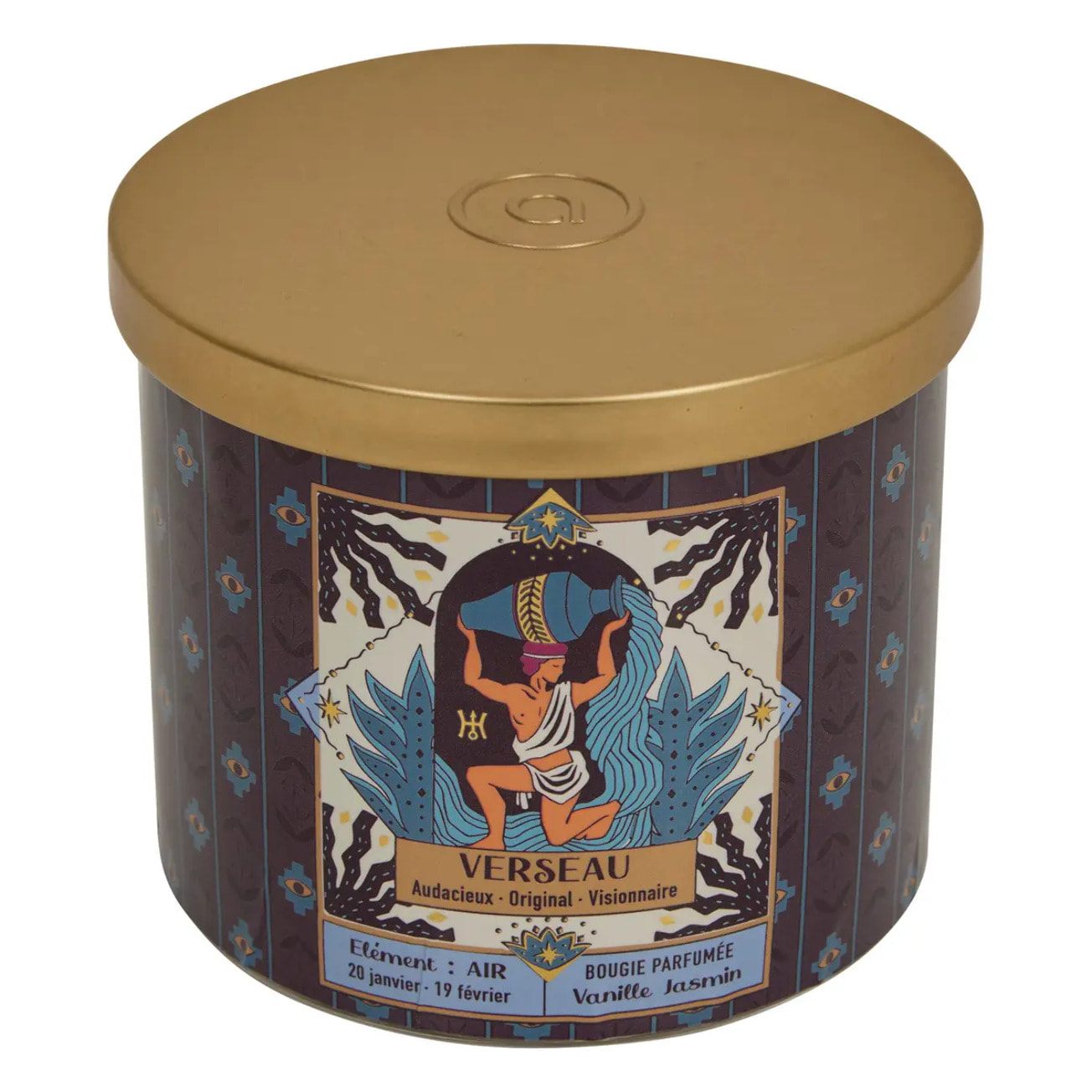 Bougie parfumée Astro 396g pot verre assorti