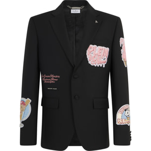 PHILIPP PLEIN Gigolo Fit Blazer Ice Cream Patches