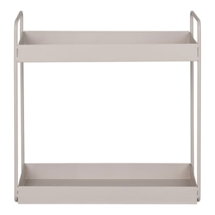 Rabo Scaffaletto doppio da appoggio in acciaio sabbia 30x15x31 cm