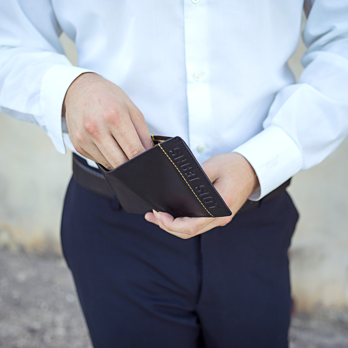 Cartera Hombre Piel Lois Slalok Negro