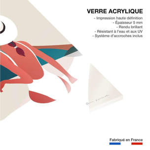 Tableau mer bonheur estival  Tableau plexiglas