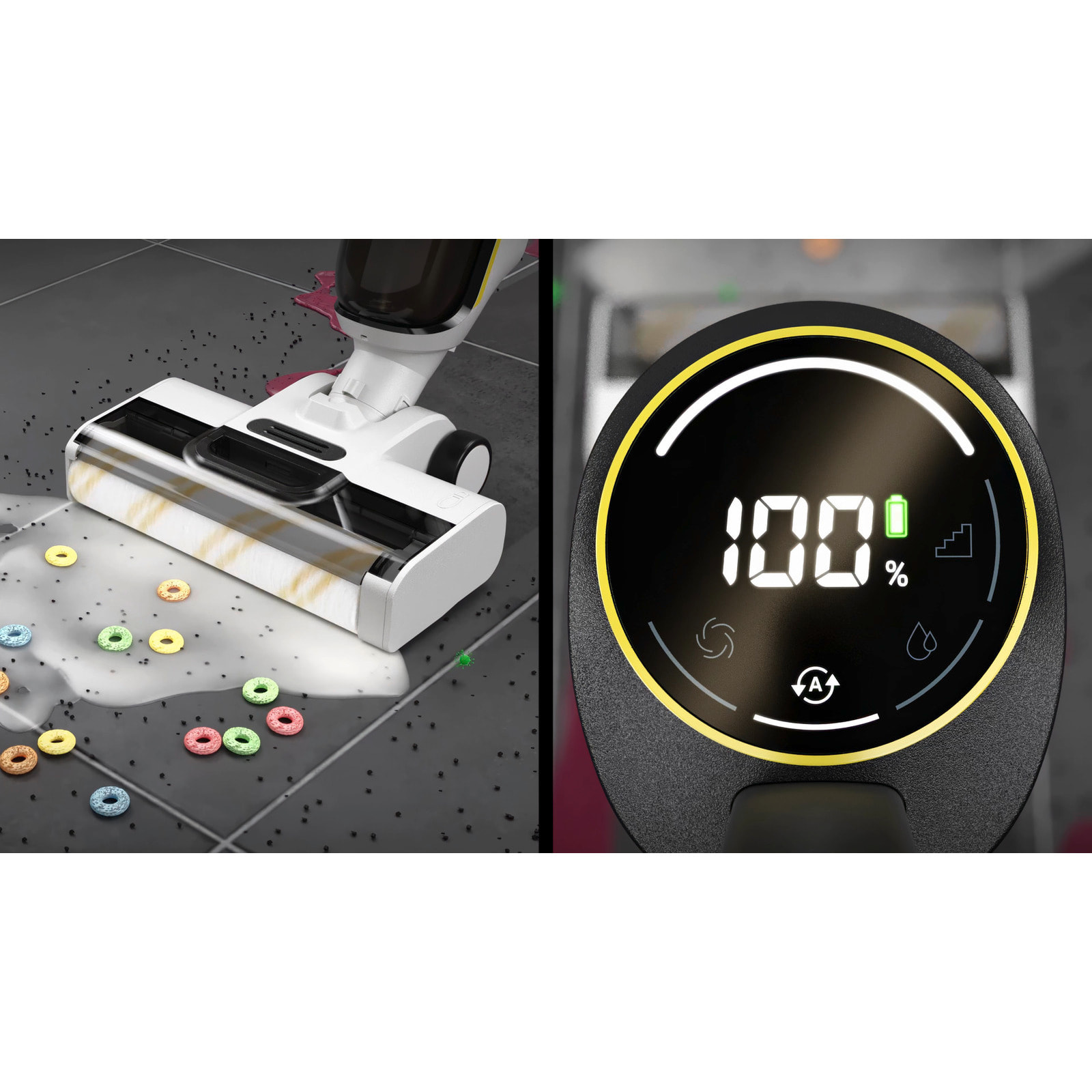 Aspirateur balai laveur sans fil Karcher FCV4 - eau et poussières - 200 m² - aspire lave et sèche