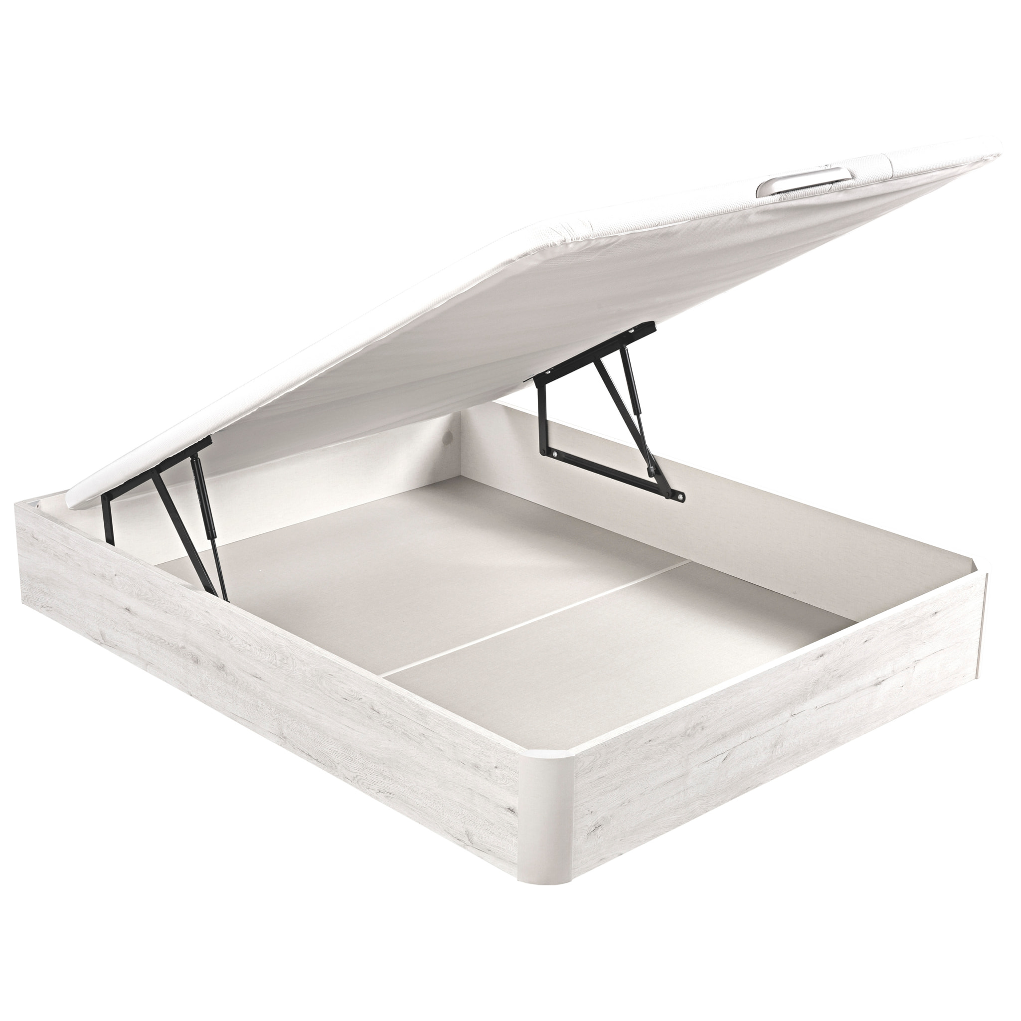 Canapé Abatible 32CM | ENVÍO, MONTAJE Y RECOGIDA ANTIGUO INCLUIDO | Madera | Glaciar | Gran capacidad | Tapa 3D | WHAT THE SLEEP