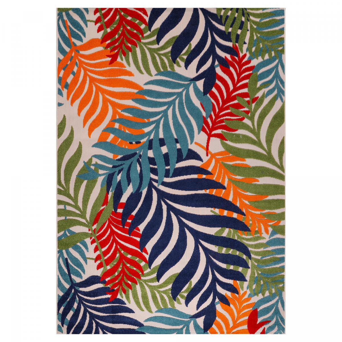 Tapis extérieur tissé kilim rectangle SULU