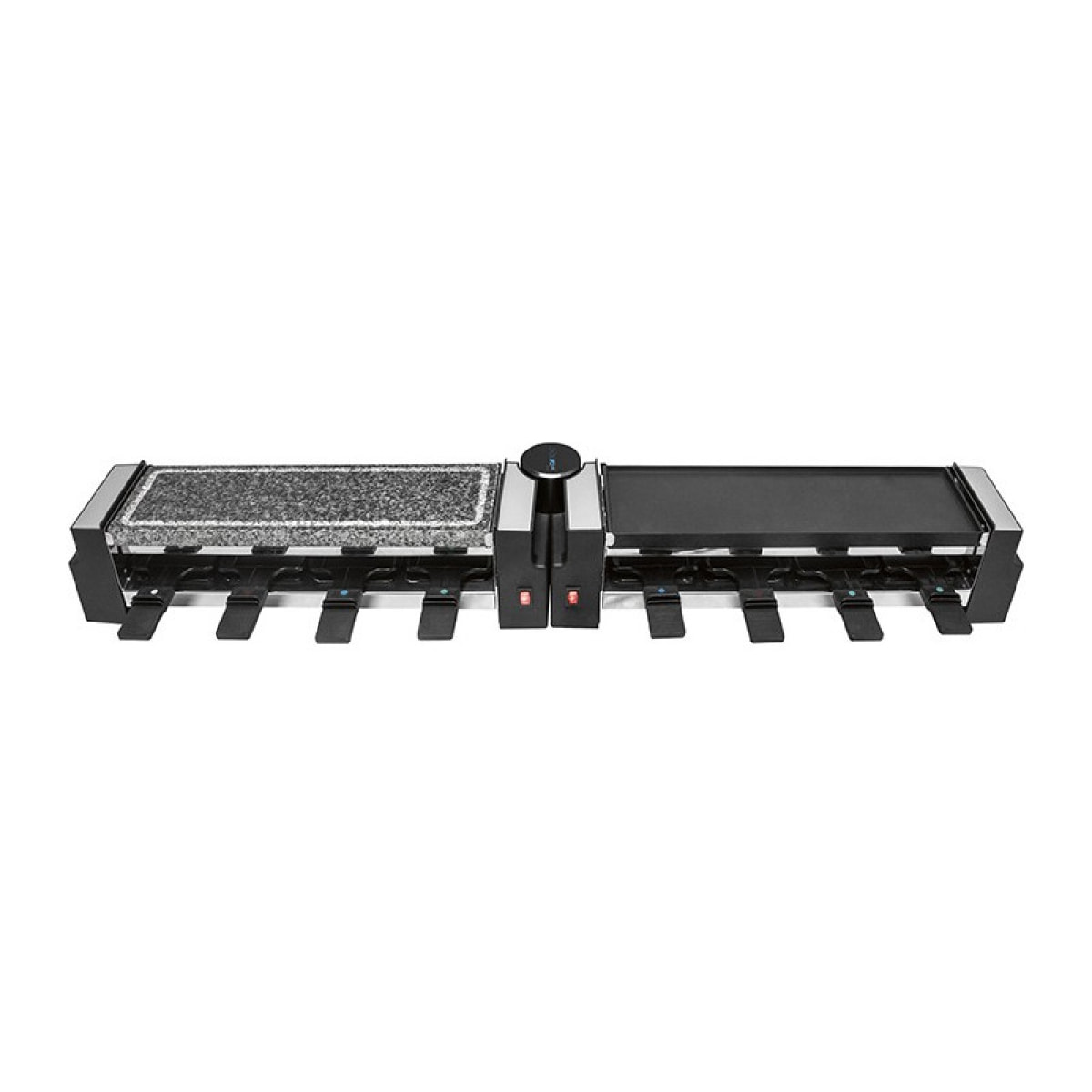 Raclette gril avec pierre chaude 8 personnes Clatronic RG 3678 Noir