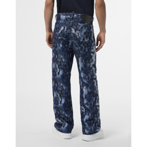 PHILIPP PLEIN Beach Boy Fit Jeans Jacquard Monogram