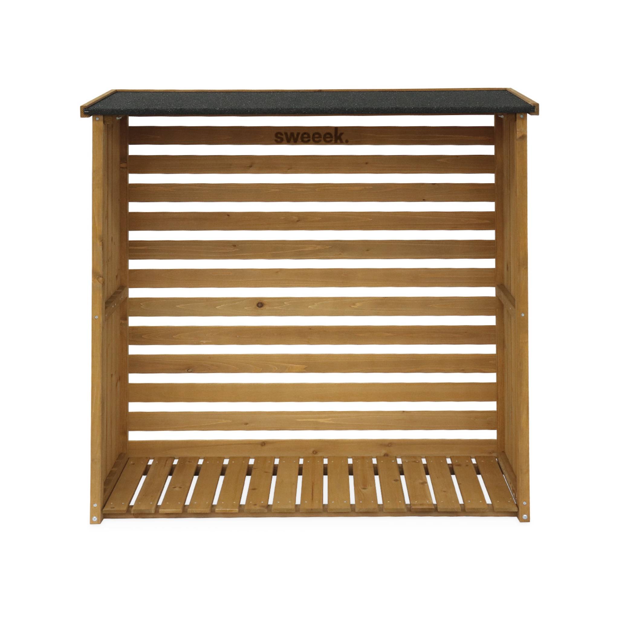 Abri bûches bois de sapin (lot de 2) MERISIER