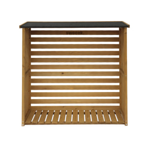 Abri bûches bois de sapin (lot de 2) MERISIER