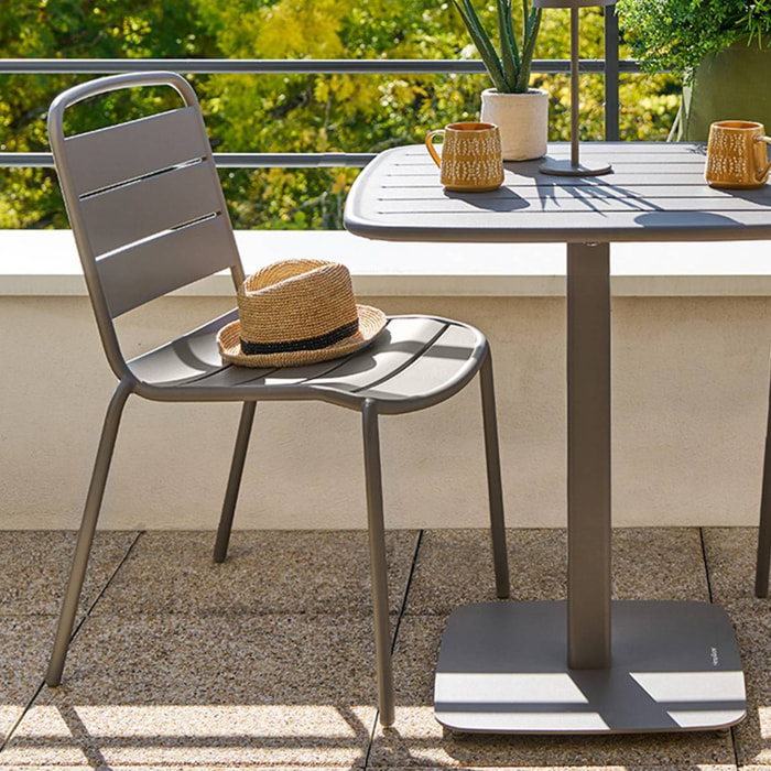 Chaise de jardin empilable Alegoria café