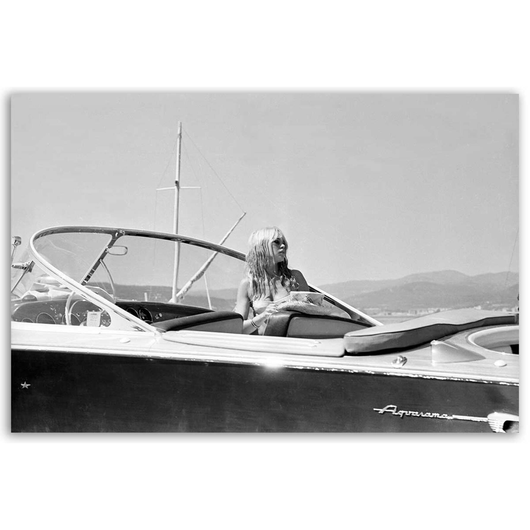 Tableau Brigitte Bardot Saint-Tropez 1965 Toile imprimée
