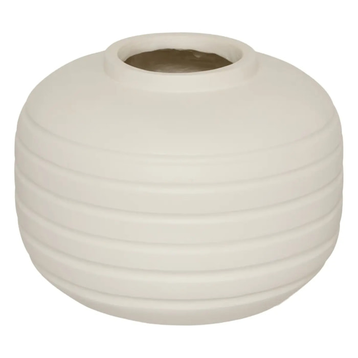 Vase Nippo H.29,5cm blanc