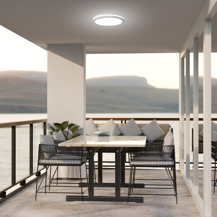 Forlight - Plafón LED Integrado 3731lm para Iluminación Interior, Acabado Blanco Matizado, Temperatura de Color Ajustable 3000-6000K, Diseño Moderno y Eficiente Energéticamente