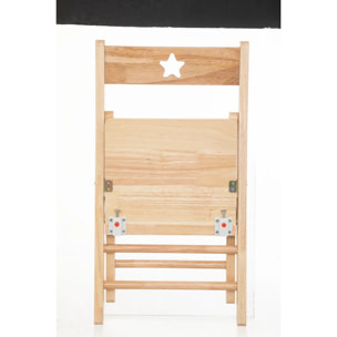 Chaise pliante enfant hévéa naturel