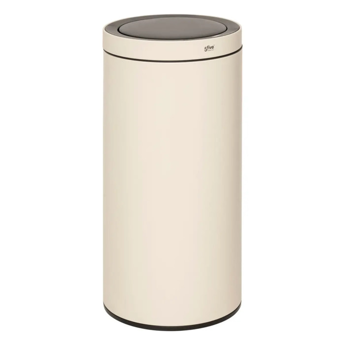 Poubelle automatique "Delta" en métal beige 40L