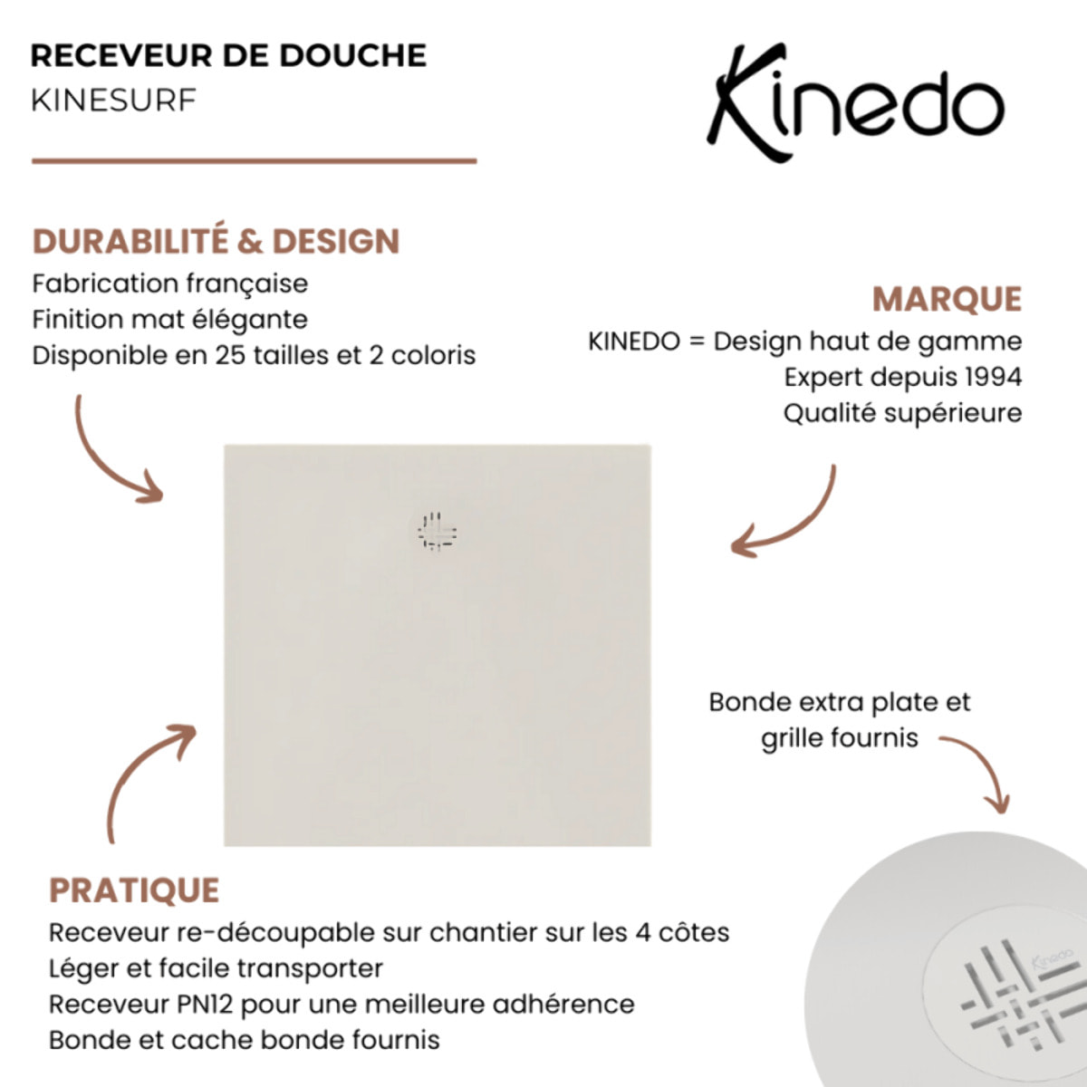 Receveur KINEDO Kinesurf Nova Lin mat