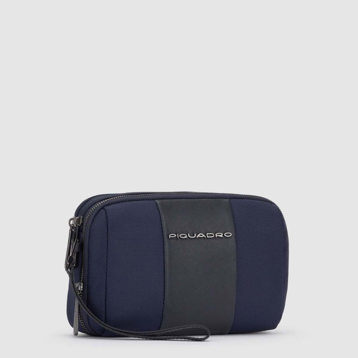 Piquadro Pochette uomo a due scomparti in tessuto riciclato