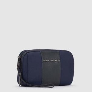 Piquadro Pochette uomo a due scomparti in tessuto riciclato