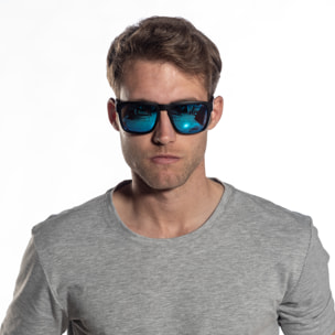 Gafas de sol OCEAN BIDART - Negro mate / Revo azul cielo
