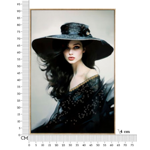 DIPINTO SU TELA LACCATO DORI C/CORNICE -A- CM 62X4X92