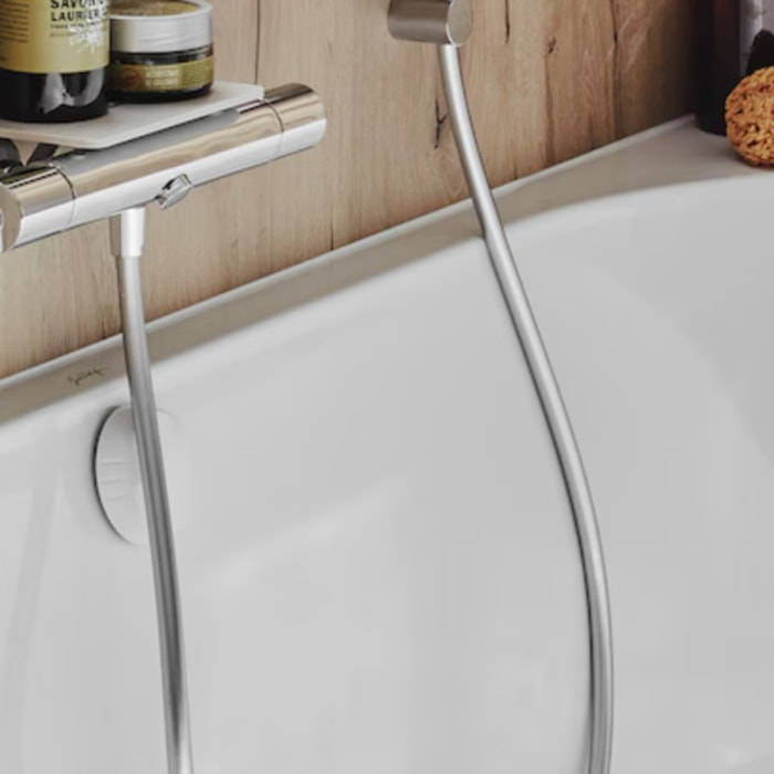 Flexible de douche lisse anti-torsion 1600 Chrome