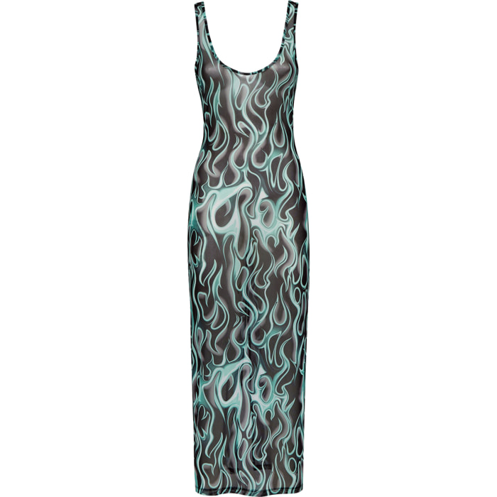 PHILIPP PLEIN Long Dress FLAME