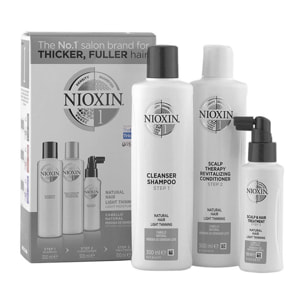 NIOXIN Sistema 1 Set Cleanser Shampoo 300ml + Scalp Therapy Conditioner 300ml + Scalp Treatmment 100ml