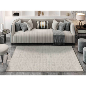 HL-NATURAL Alfombra con texturas neutras de pelo corto en color crema, varias medidas disponibles