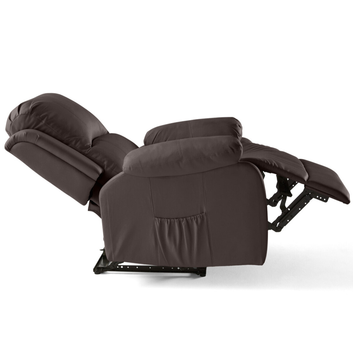 Armand - fauteuil relax électrique en simili - Marron