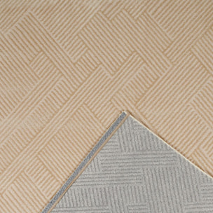 Tapis salon et chambre tissé motif géométrique DELU