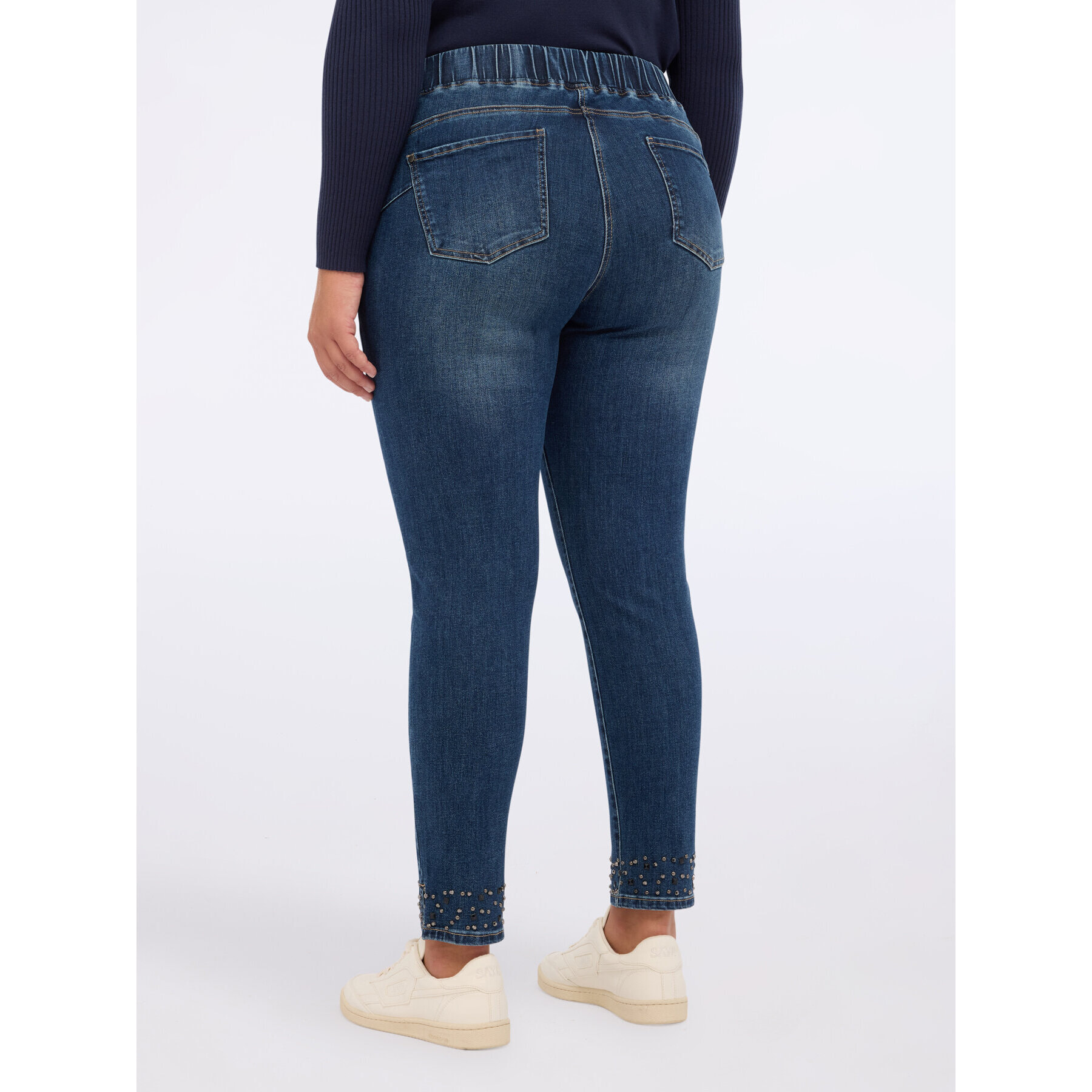 Fiorella Rubino - Jeggings con applicazioni brillanti - Blu