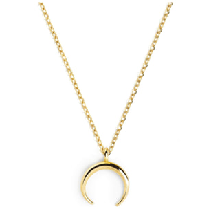 Collar Moonset Plata Baño Oro