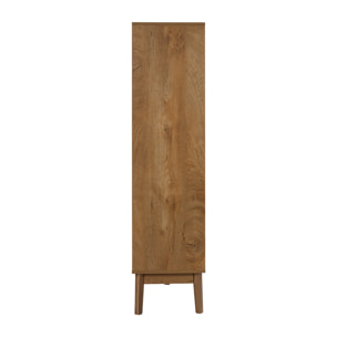 Bibliothèque - HOME DECO FACTORY - Forest - Design Simple - Chaleureux - Marron et Noir