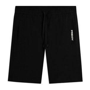 Pantaloni corti in jersey stretch con taschino