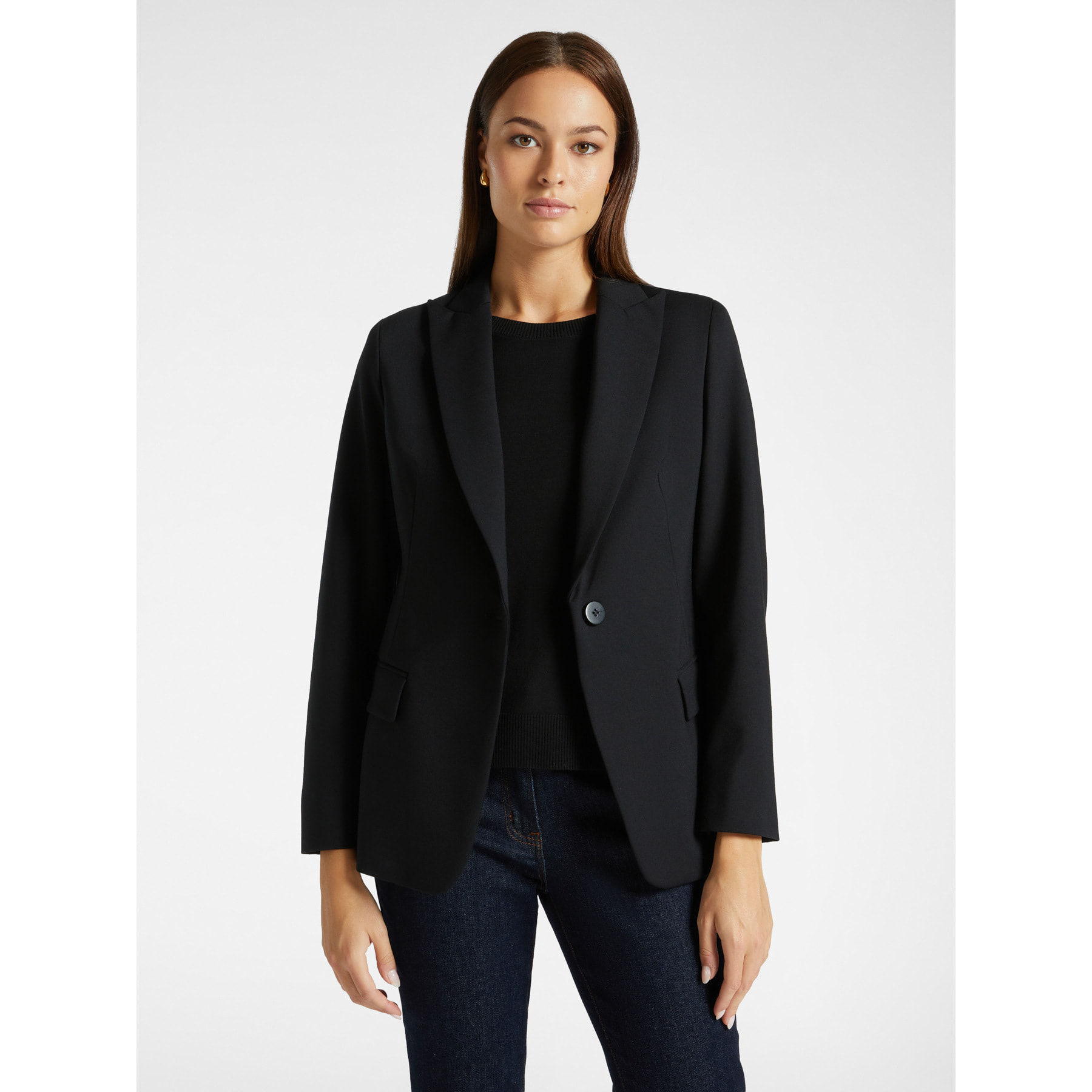 Elena Mirò - Blazer de punto Milano - Negro