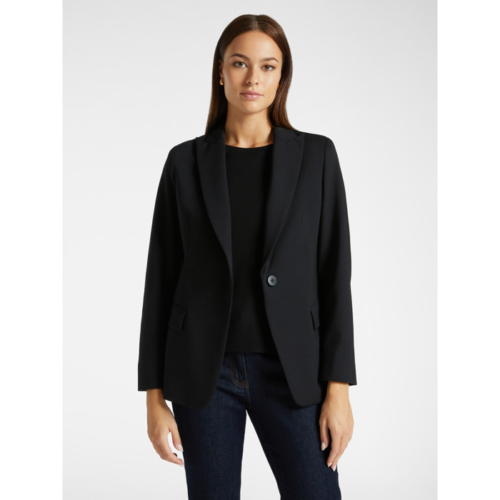 Elena Mirò - Blazer de punto Milano - Negro