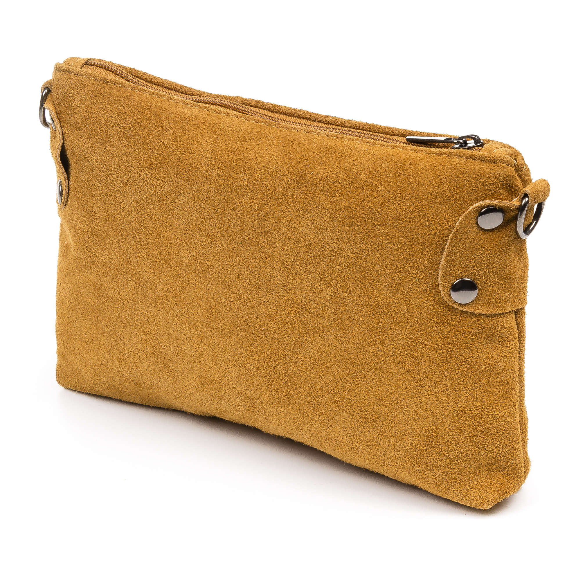 Savina Bolso bandolera Mujer.Piel auténtica Gamuza