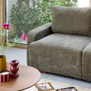 Canapé d'angle droit 3 places tissu  DANY