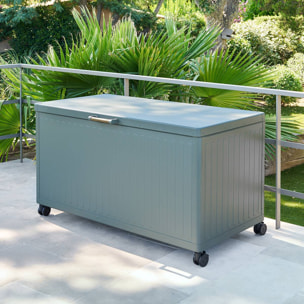 Coffre de rangement Edenio vert laurier 670L